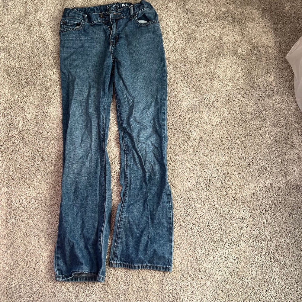 The Children's Place Girls' Basic Bootcut denim jeans size 12 P#3